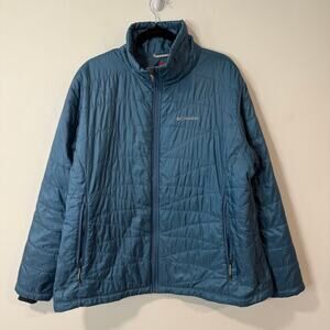 Columbia Women's Mighty Lite Jacket Puffer Coat Omniheat Full Zip Plus Size 2X